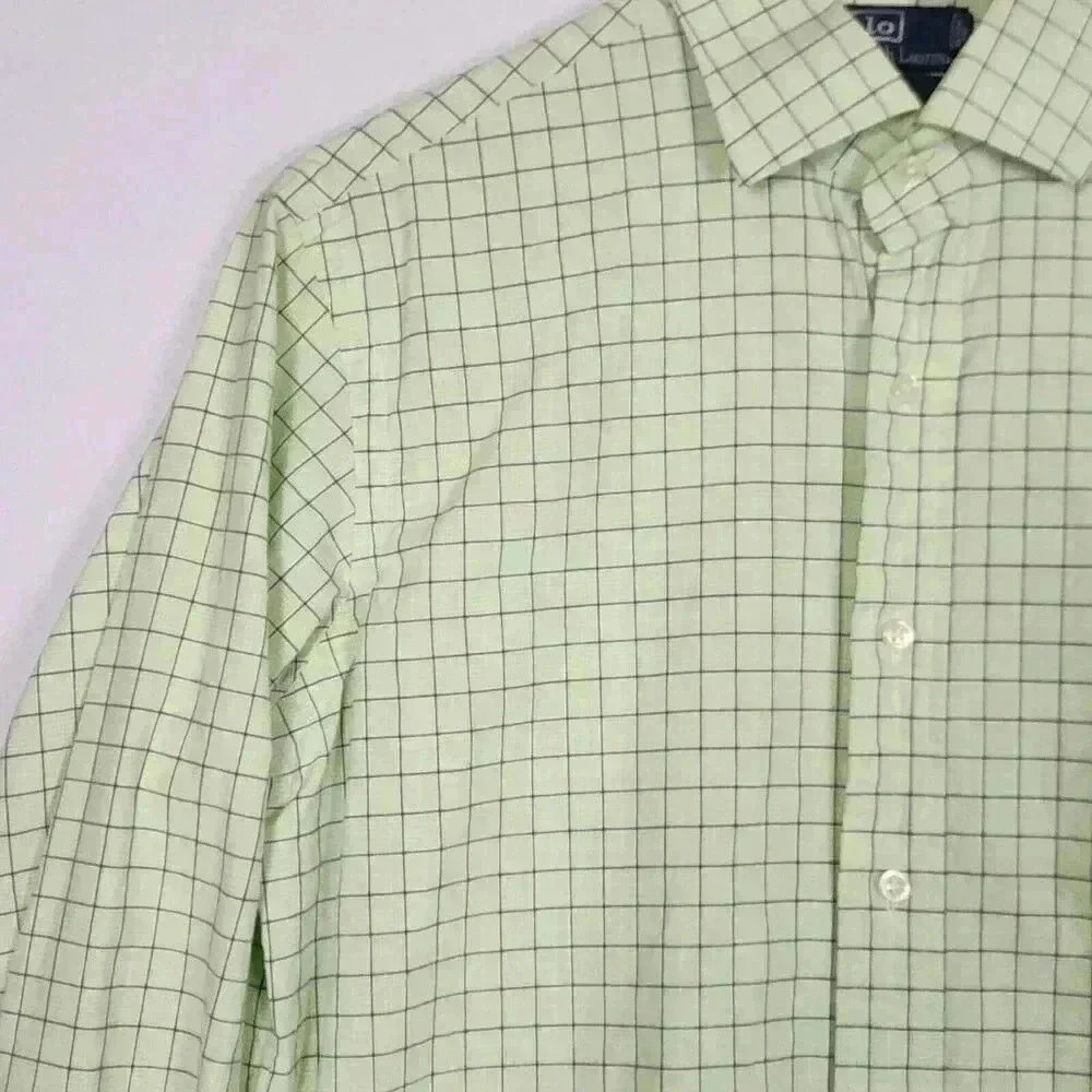 Polo Ralph Lauren Mens Regent Long Sleeve‎ Shirt Button Up 15.5 Checks Pony - Picture 5 of 15